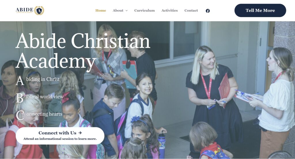 Abide Christian Academy Hero Image