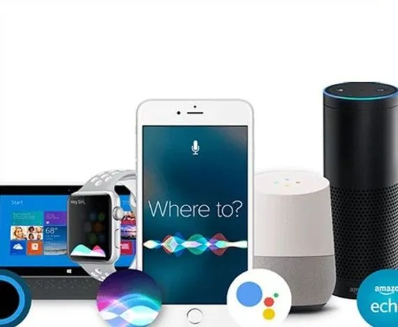 collection of devices from Google, Apple, and Amazon representing various modes of searching